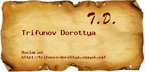 Trifunov Dorottya névjegykártya