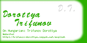 dorottya trifunov business card